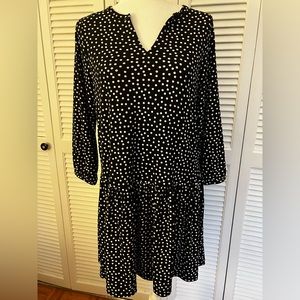 Banana Republic polka-dot drop waist dress